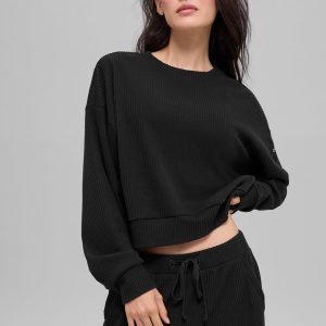 Muse Crew Neck Pullover - Black