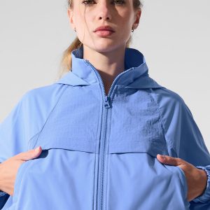 Cropped Playmaker Jacket - Crystal Clear Blue
