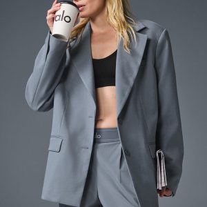 First-Class Blazer - Steel Grey