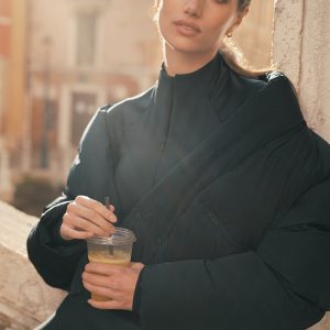 Stargazing Puffer - Charcoal Green