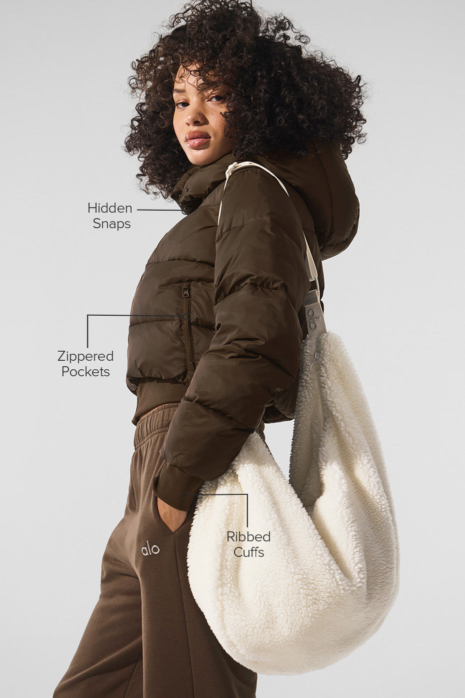 Foxy Puffer Jacket - Espresso - Image 2