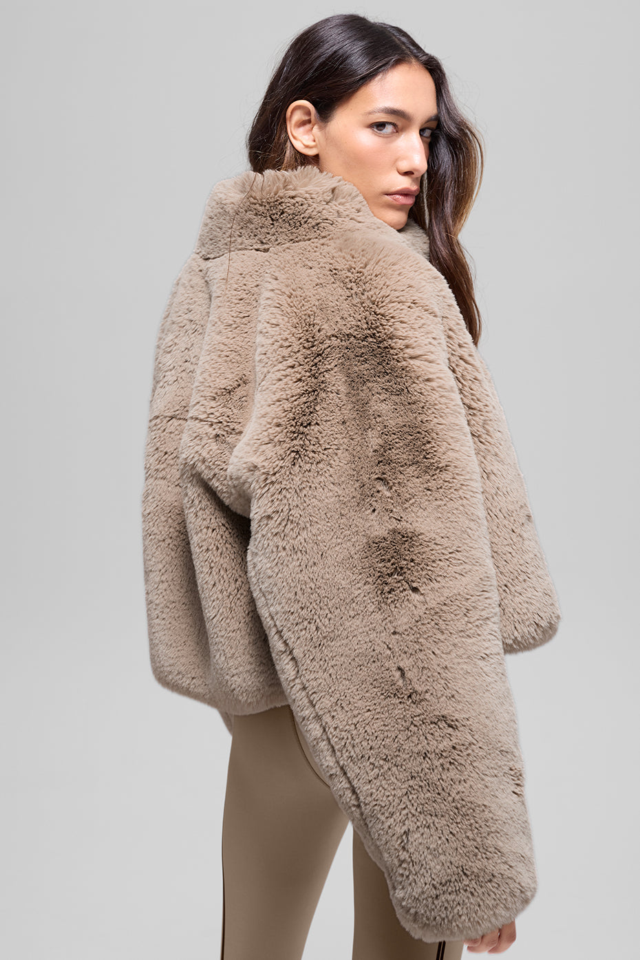 Faux Fur Allure Jacket - Oat - Image 2