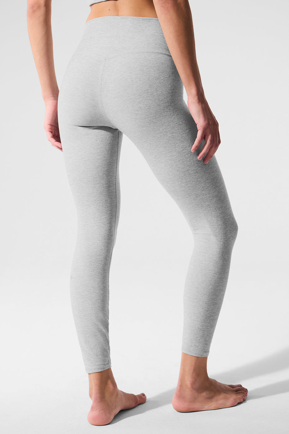 Alosoft High-Waist 7/8 Highlight Legging - Athletic Heather Grey - Image 2