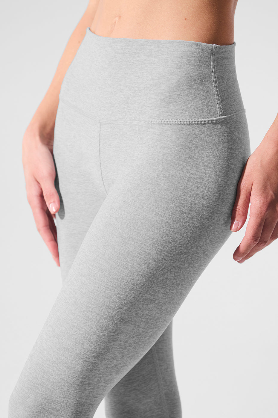 Alosoft High-Waist 7/8 Highlight Legging - Athletic Heather Grey - Image 3