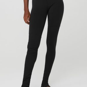 Airbrush High-Waist Highlight Goddess Legging - Black