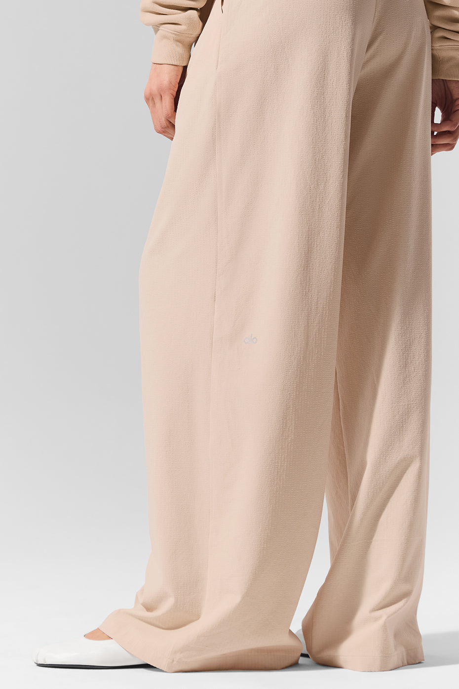 High-Waist Dreamscape Trouser (Long) - Macadamia - Image 4