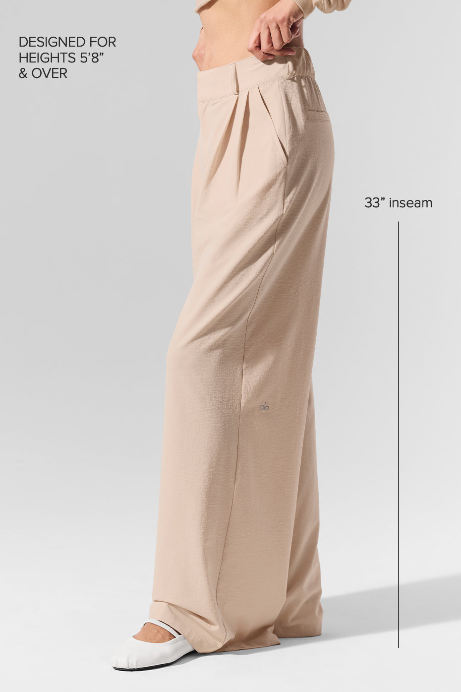 High-Waist Dreamscape Trouser (Long) - Macadamia - Image 2
