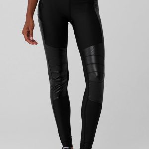 Airlift Winter Warm High-Waist Supermoto Legging - Black