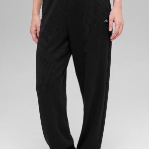 Waffle Weekend Escape Jogger - Black
