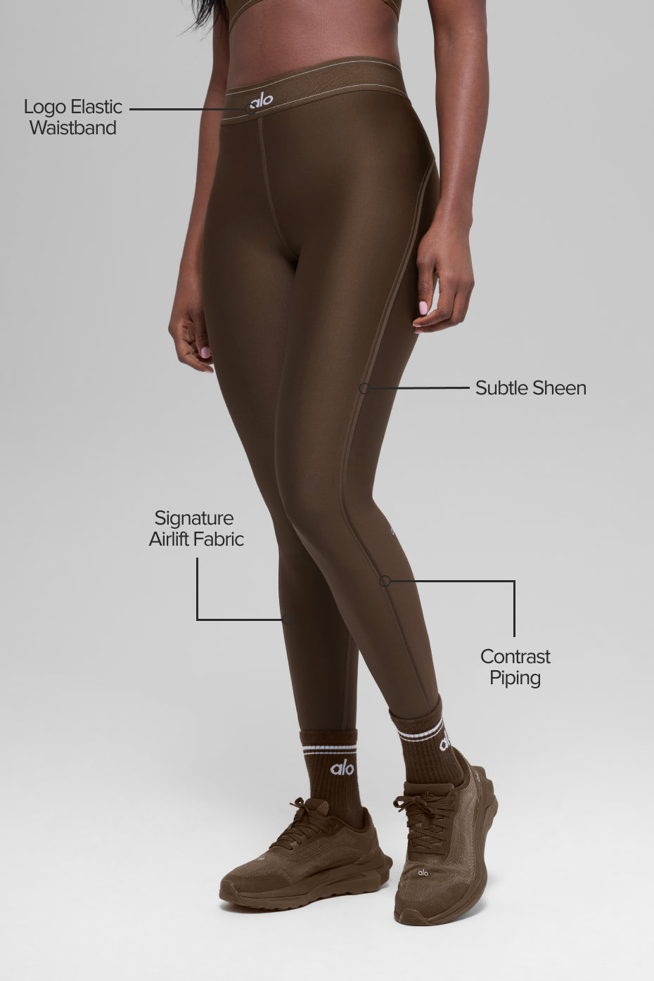 Airlift High-Waist Suit Up Legging - Espresso - Image 2