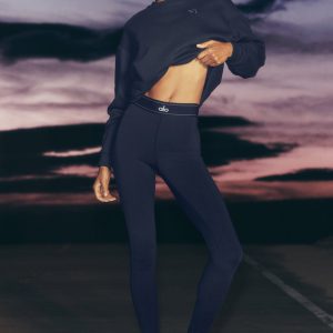 Airlift High-Waist Suit Up Legging - Navy/Navy