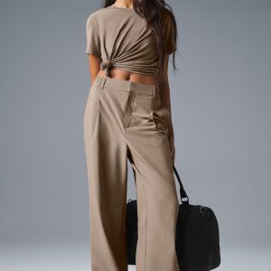 High-Waist Pursuit Trouser (Regular) - Gravel