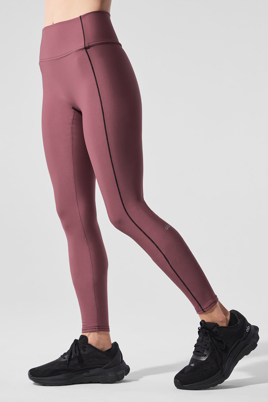 Airlift High-Waist Redefine Legging - Burgundy Truffle/Black - Image 2