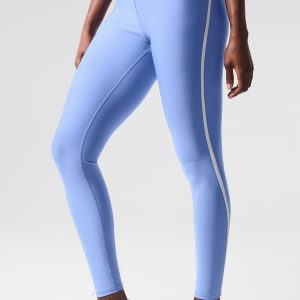 Airlift High Waist Charger 7/8 Legging - Crystal Clear Blue/White