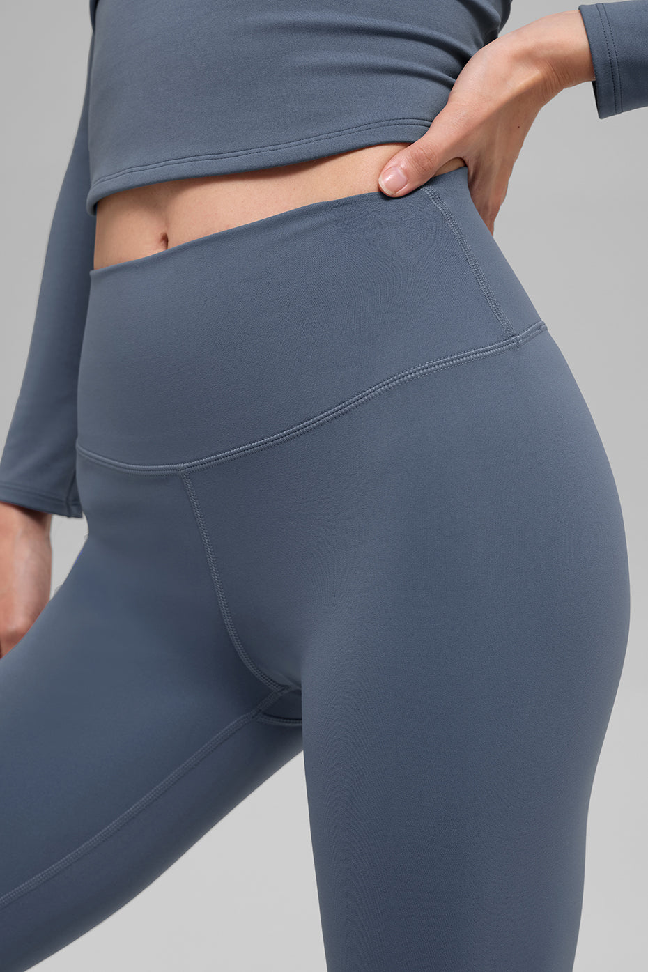ALO Softsculpt High-Waist Legging - Bluestone - Image 4