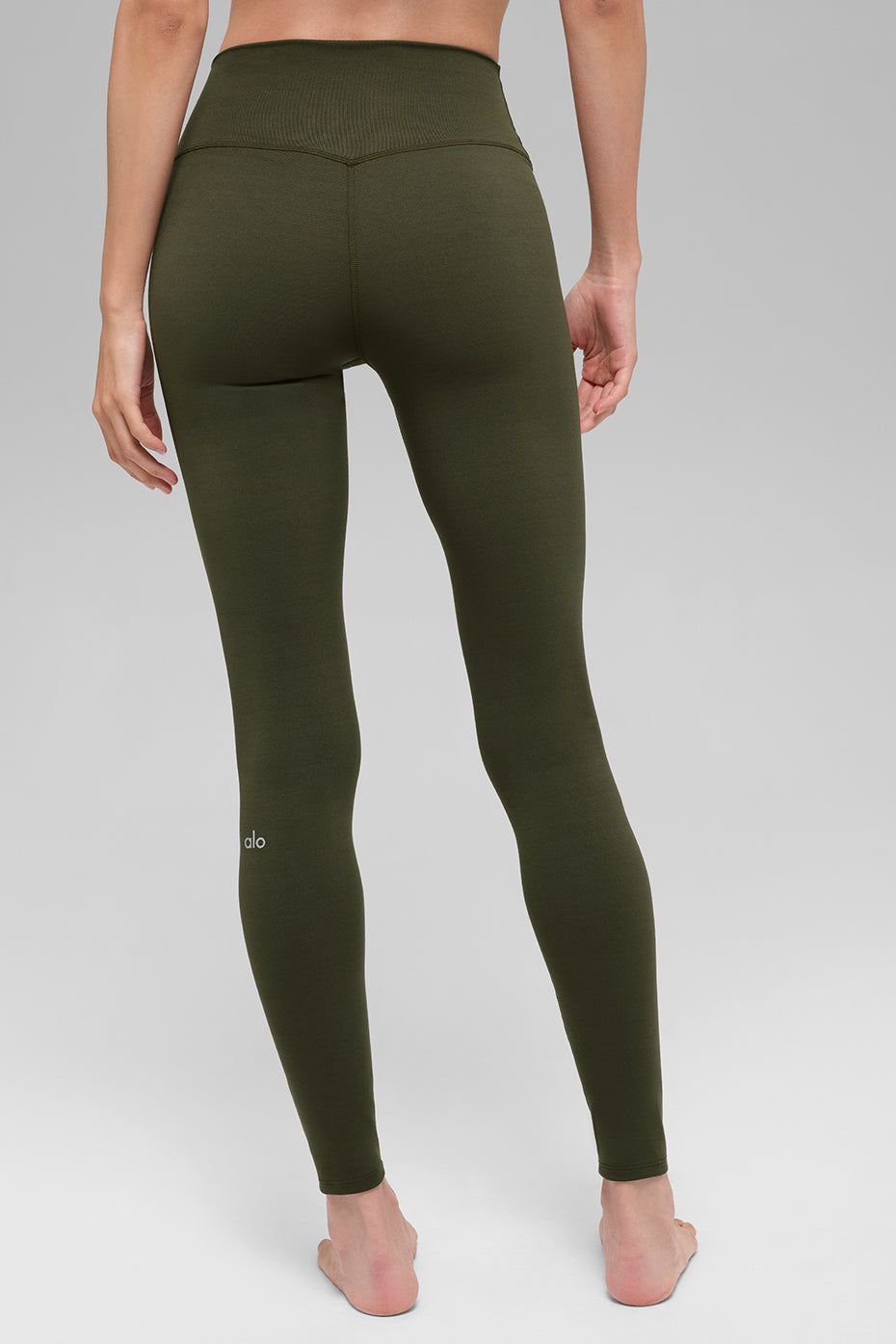 ALO Softsculpt High-Waist Legging - Green Olive - Image 2