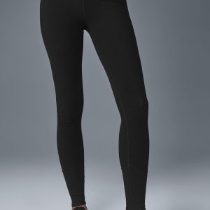 High-Waist Alosoft Lounge Legging - Black