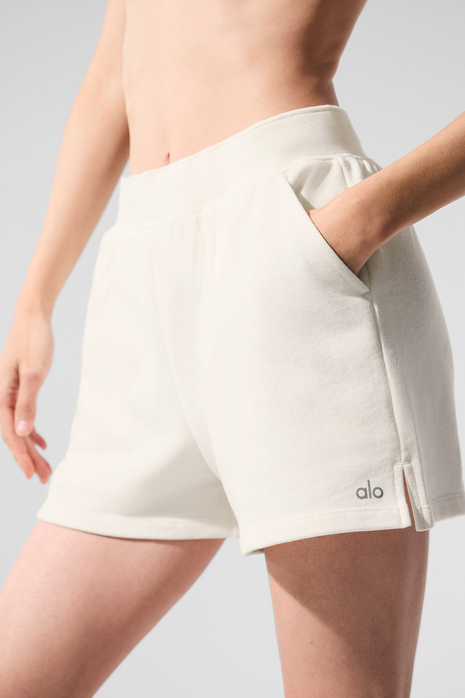 Low Key Sweat Short - Ivory - Image 4