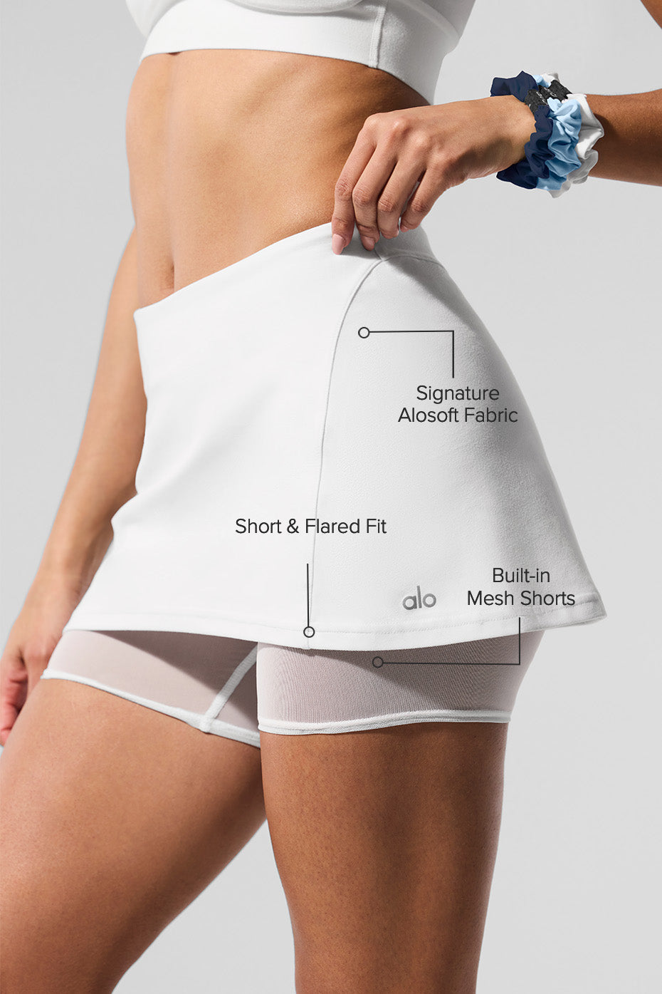 Alosoft Serve It Up Skirt - White - Image 2