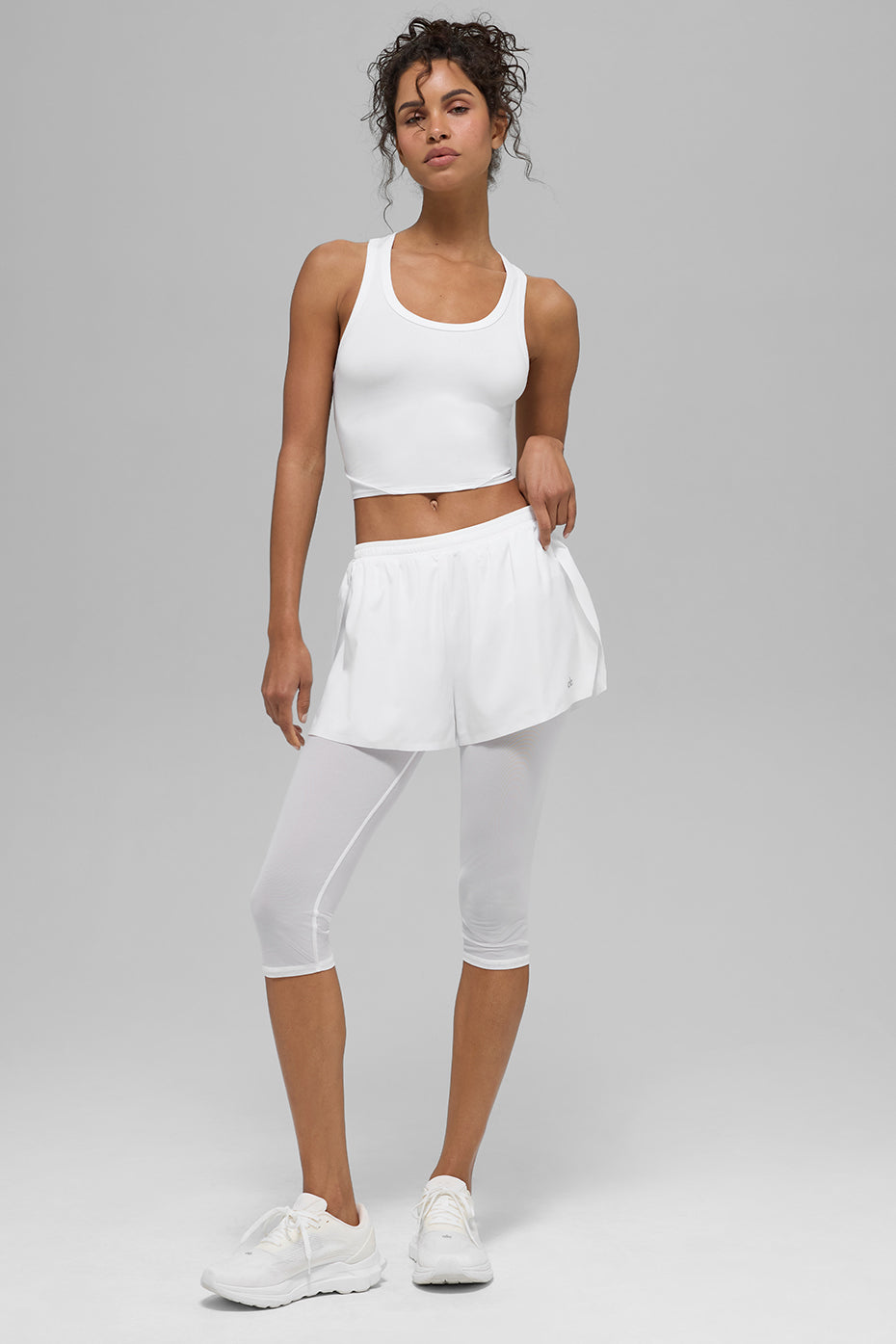 Mesh Front Runner 2 In 1 Short - White - Image 5