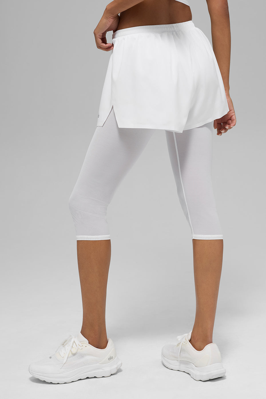 Mesh Front Runner 2 In 1 Short - White - Image 3