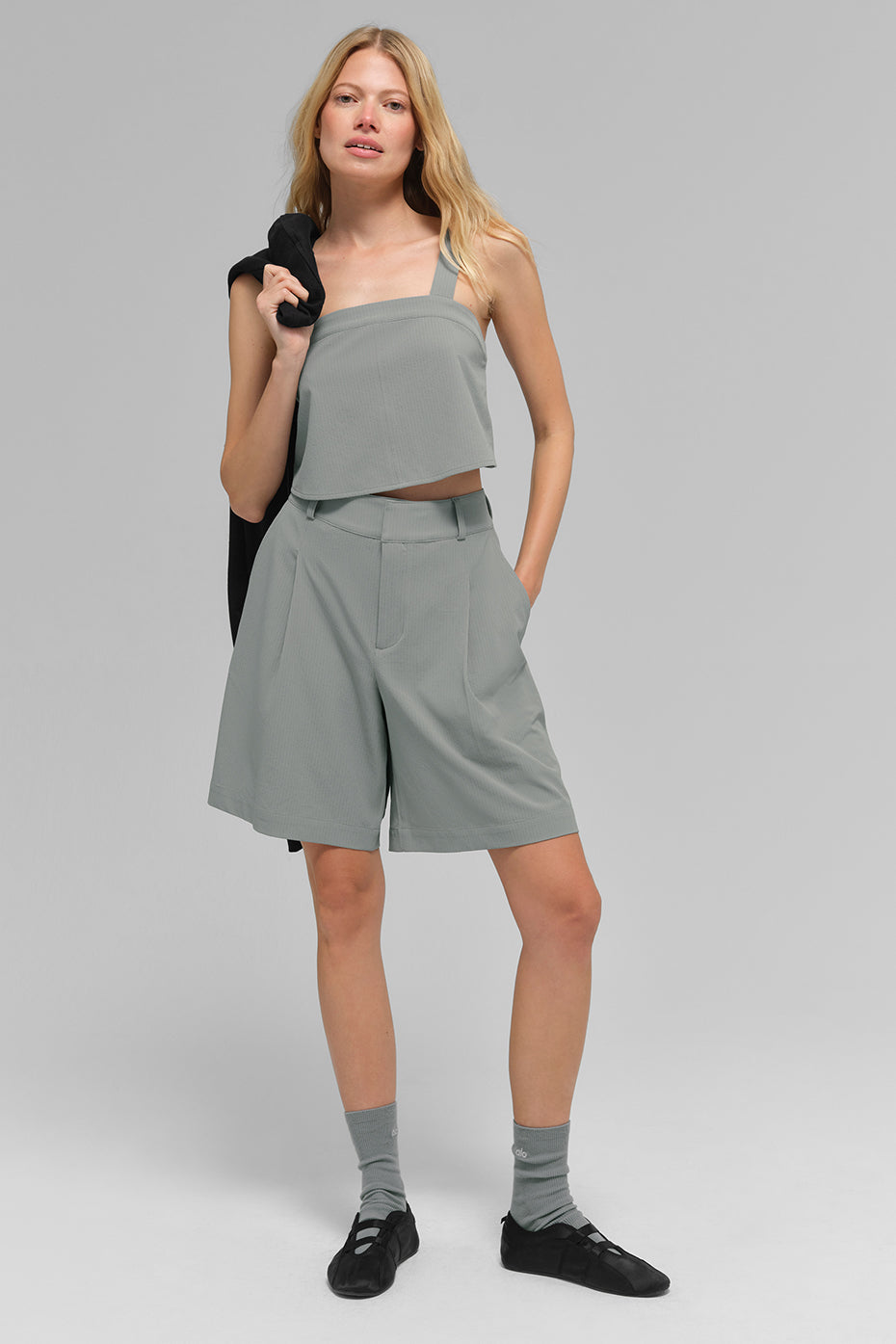 High-Waist Dreamscape Short - Lunar Grey - Image 5