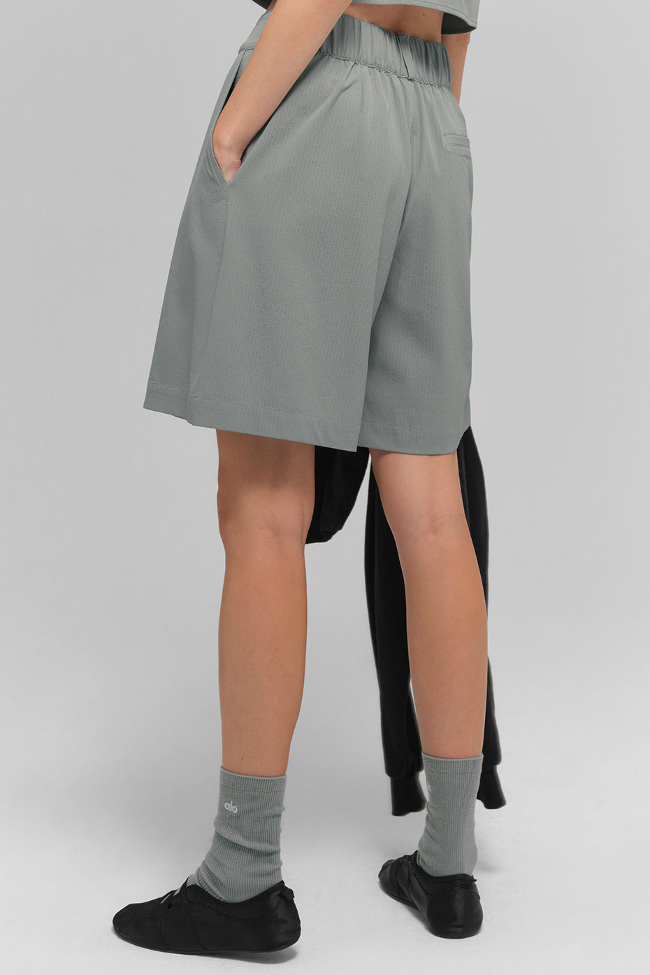 High-Waist Dreamscape Short - Lunar Grey - Image 3