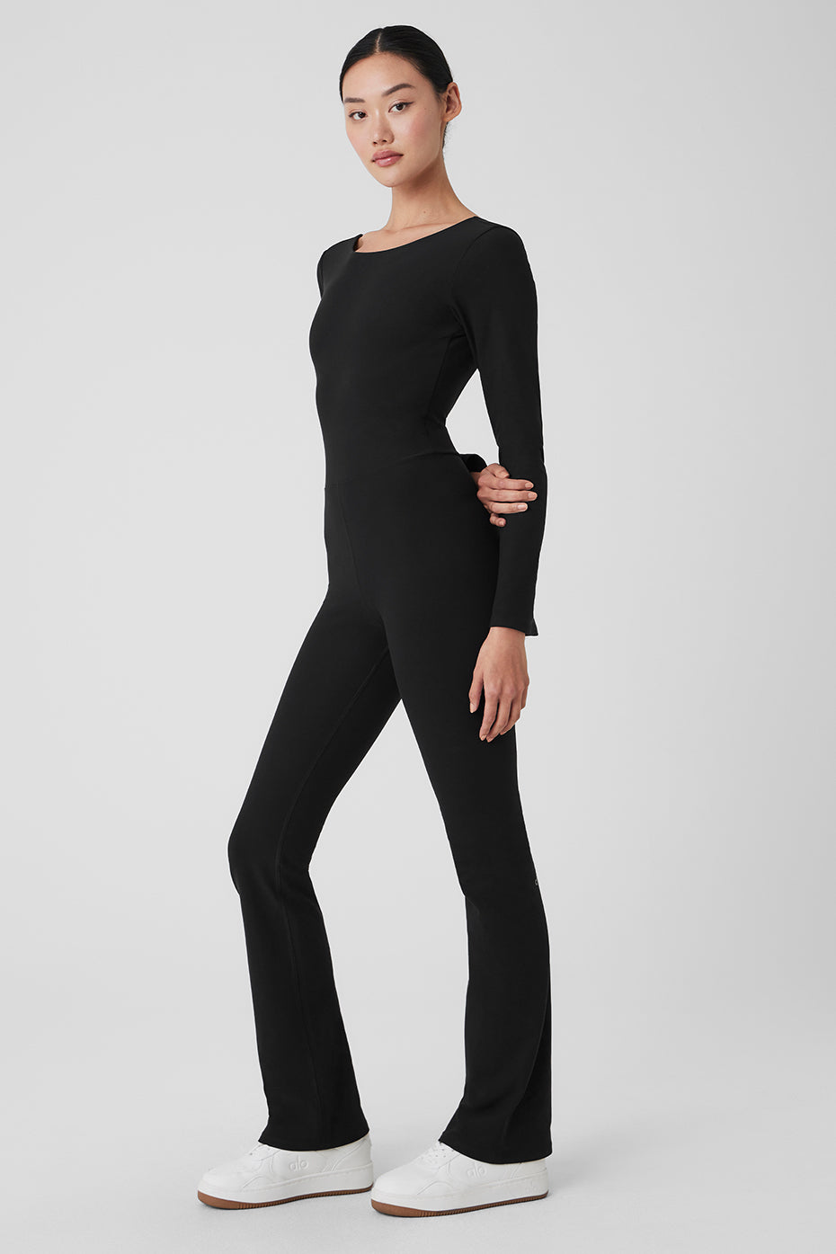 Alosoft Melody Full Length Bootcut Onesie - Black - Image 3