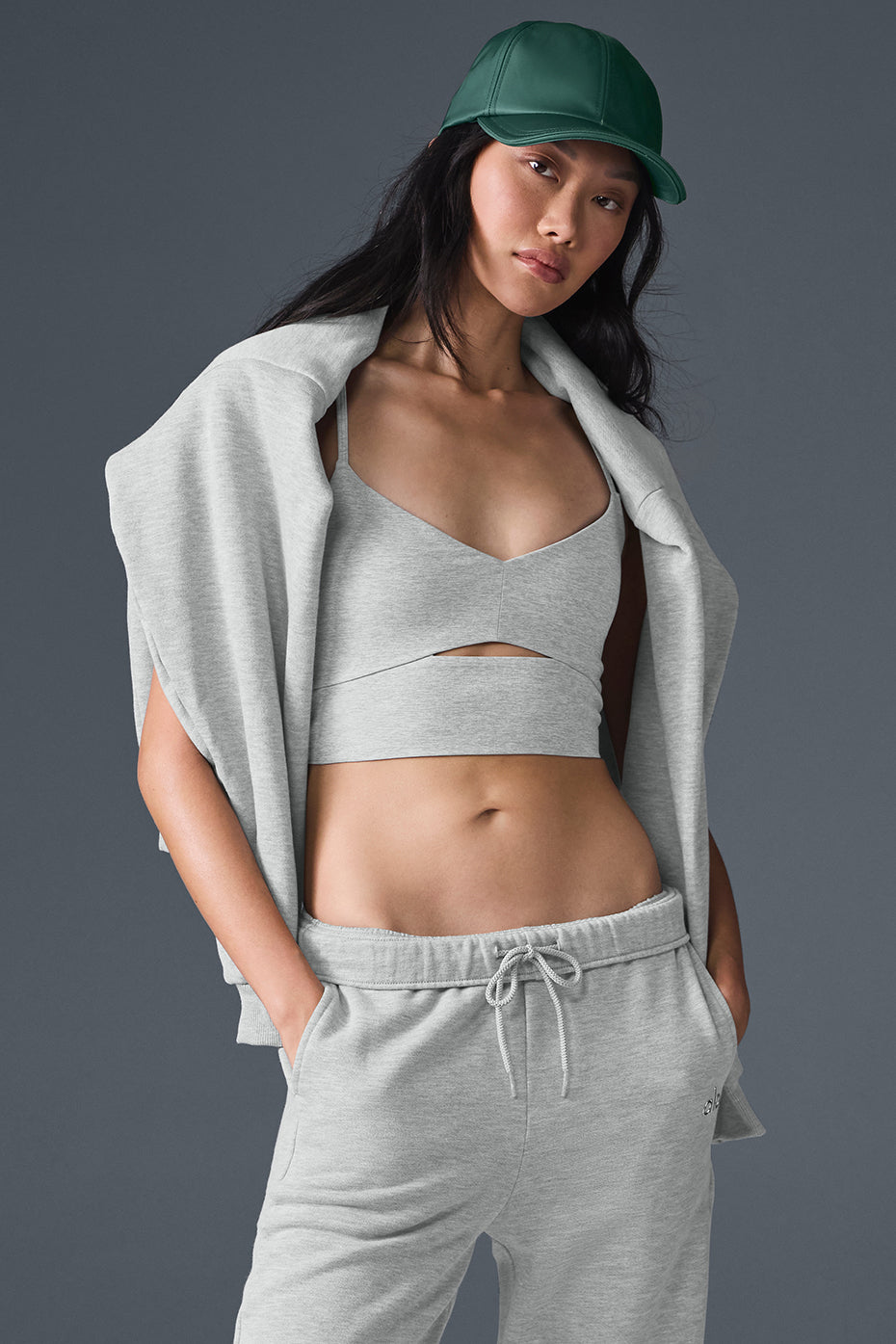 Alosoft Highlight Bra - Athletic Heather Grey - Image 5